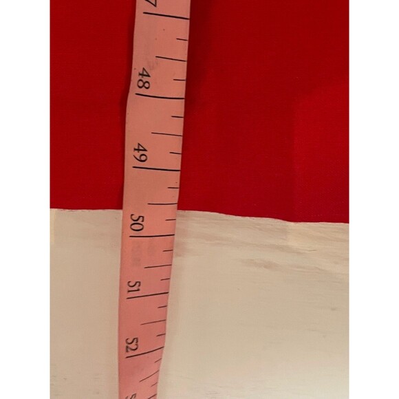 Vintage Jennifer Eden Red Sleeveless Maxi Dress Faux Button Slit High Neck 90s - Picture 16 of 16